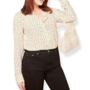 Reformation violet blouse size M like new